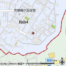 茨城県土浦市烏山4丁目1940-8周辺の地図