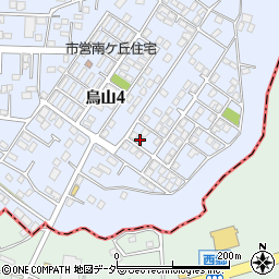 茨城県土浦市烏山4丁目1940-9周辺の地図