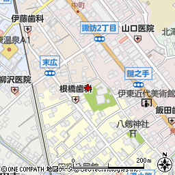 上島クリーニング店周辺の地図