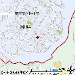 茨城県土浦市烏山4丁目1940-13周辺の地図