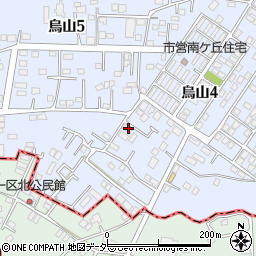 茨城県土浦市烏山5丁目2079-4周辺の地図