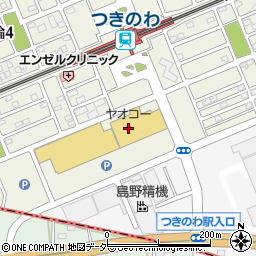 武蔵野銀行ヤオコーつきのわ駅前店 ＡＴＭ周辺の地図