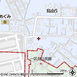 茨城県土浦市烏山5丁目2195周辺の地図