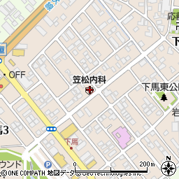 笠松内科周辺の地図