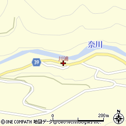 川浦周辺の地図