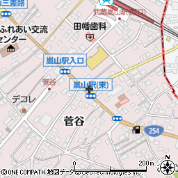 埼玉県比企郡嵐山町菅谷144-4周辺の地図