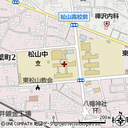 東松山市立松山中学校周辺の地図