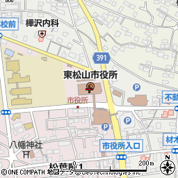 〒355-0000 埼玉県東松山市（以下に掲載がない場合）の地図