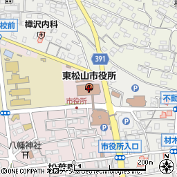 東松山市役所周辺の地図