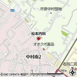 松本内科医院周辺の地図
