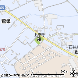 上原寺周辺の地図