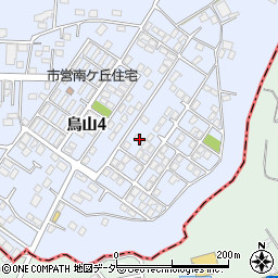 茨城県土浦市烏山4丁目1964-2周辺の地図