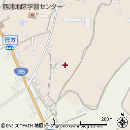 茨城県行方市行方周辺の地図