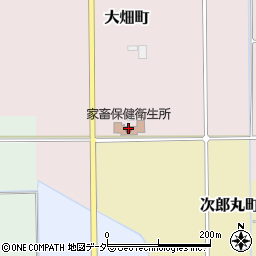 福井県庁舎　出先機関家畜保健衛生所周辺の地図