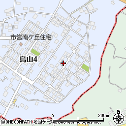 茨城県土浦市烏山4丁目1940-27周辺の地図