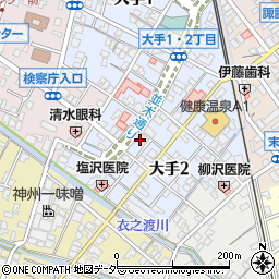 日本キリスト教団上諏訪教会周辺の地図