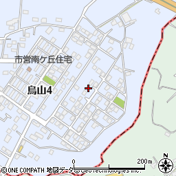 茨城県土浦市烏山4丁目1940-19周辺の地図
