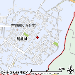 茨城県土浦市烏山4丁目1966-2周辺の地図