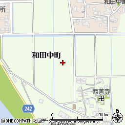 福井県福井市和田中町周辺の地図