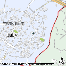 茨城県土浦市烏山4丁目1940-25周辺の地図