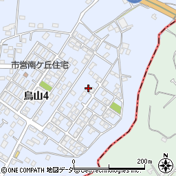 茨城県土浦市烏山4丁目1940-20周辺の地図