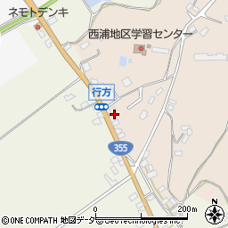 茨城県行方市行方672周辺の地図