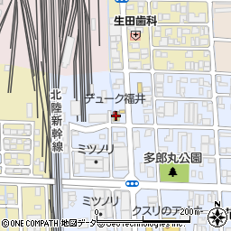 デューク福井周辺の地図