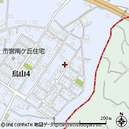 茨城県土浦市烏山4丁目1940-24周辺の地図