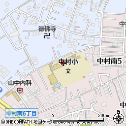 土浦市立中村小学校周辺の地図