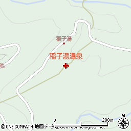稲子湯温泉周辺の地図