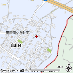 茨城県土浦市烏山4丁目1940-33周辺の地図