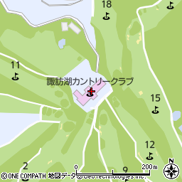 諏訪湖カントリークラブ周辺の地図