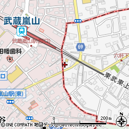 埼玉県比企郡滑川町月輪1002-18周辺の地図