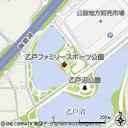 乙戸ファミリースポーツ公園周辺の地図