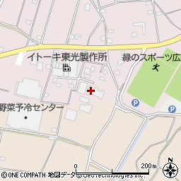 坂東市役所　岩井浄水場周辺の地図