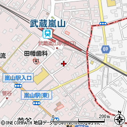 埼玉県比企郡嵐山町菅谷136-15周辺の地図