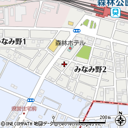 埼玉県比企郡滑川町みなみ野2丁目17-6周辺の地図