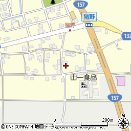 福井県勝山市猪野周辺の地図