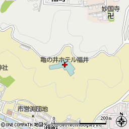 亀の井ホテル福井周辺の地図