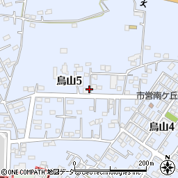 茨城県土浦市烏山5丁目2157-3周辺の地図