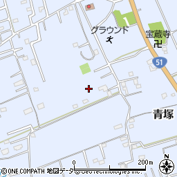 茨城県鹿嶋市青塚周辺の地図