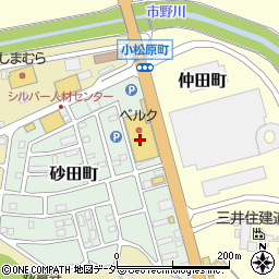ベルク砂田店周辺の地図