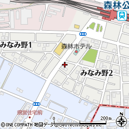 埼玉県比企郡滑川町みなみ野2丁目17-1周辺の地図