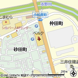 ベルク砂田店周辺の地図