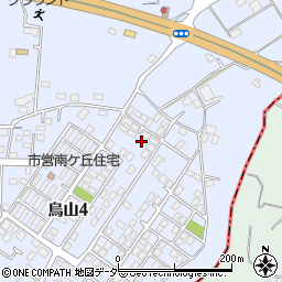 茨城県土浦市烏山4丁目1922-7周辺の地図
