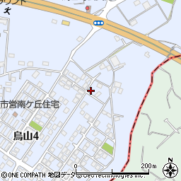 茨城県土浦市烏山4丁目1922-2周辺の地図