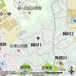 諏訪岳風会周辺の地図