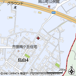 茨城県土浦市烏山4丁目1922-5周辺の地図
