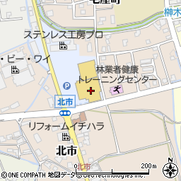 株式会社ヤスサキグループ　ホームセンター勝山店周辺の地図