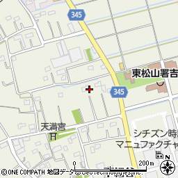 埼玉県比企郡吉見町下細谷122周辺の地図